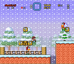 Super Mario World - A Christmas Walk Screenshot 1